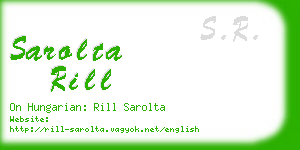 sarolta rill business card